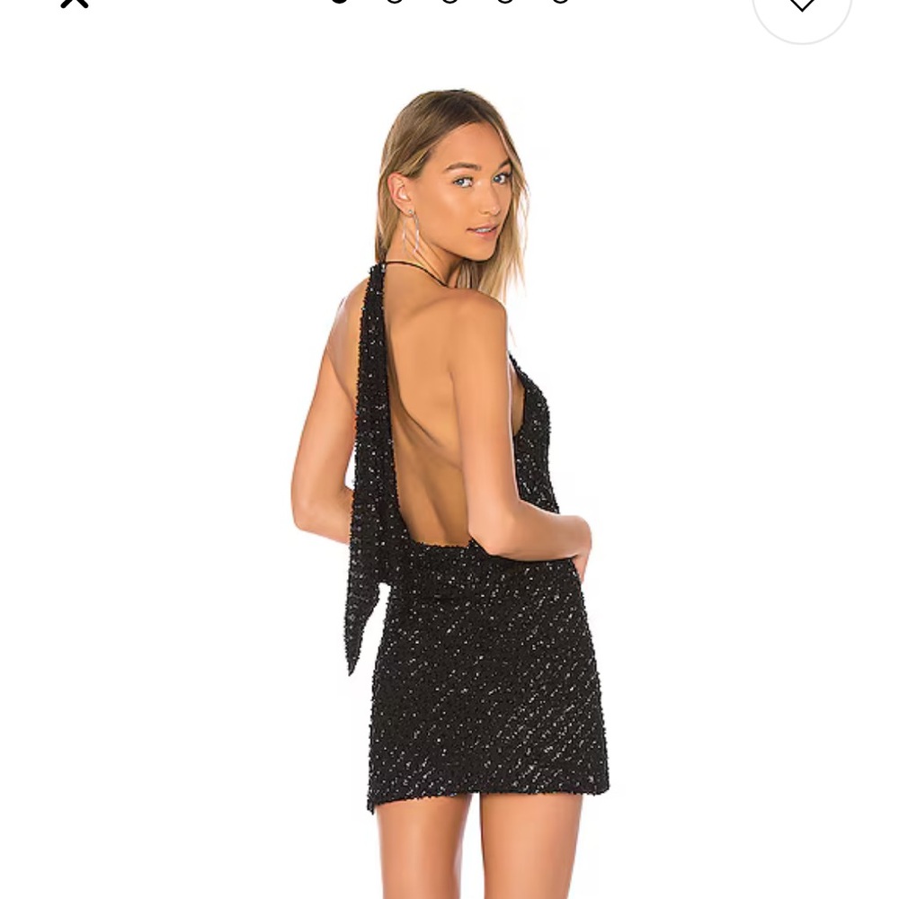 Revolve NBD Flora Dress in Black - Picture 2 of 8